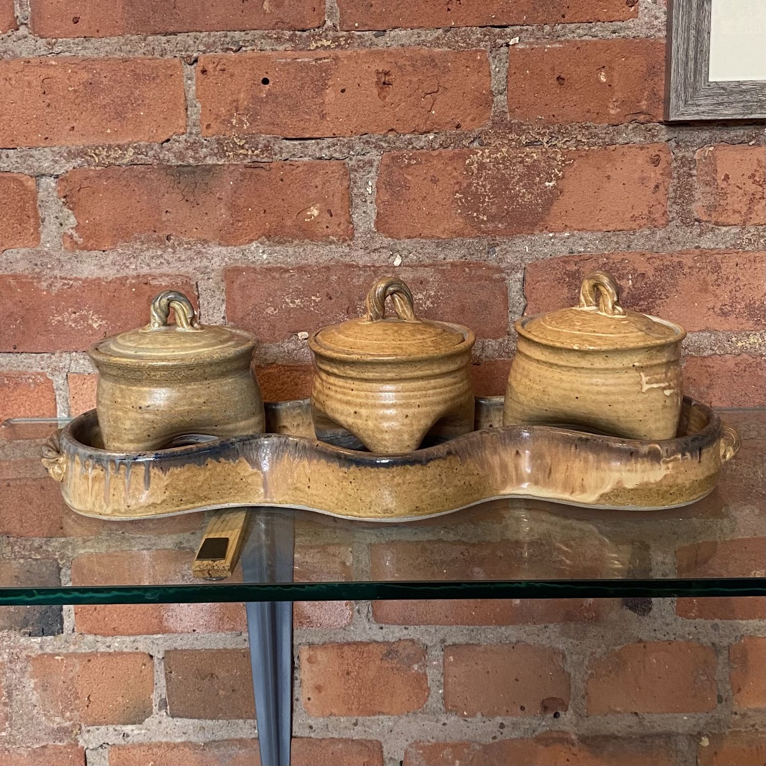 STOLER 4 Piece Condiment Jar set