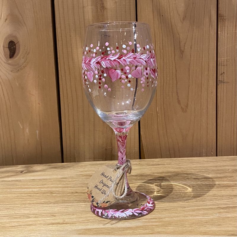 Snyder Hand Painted Wine Garland Hearts