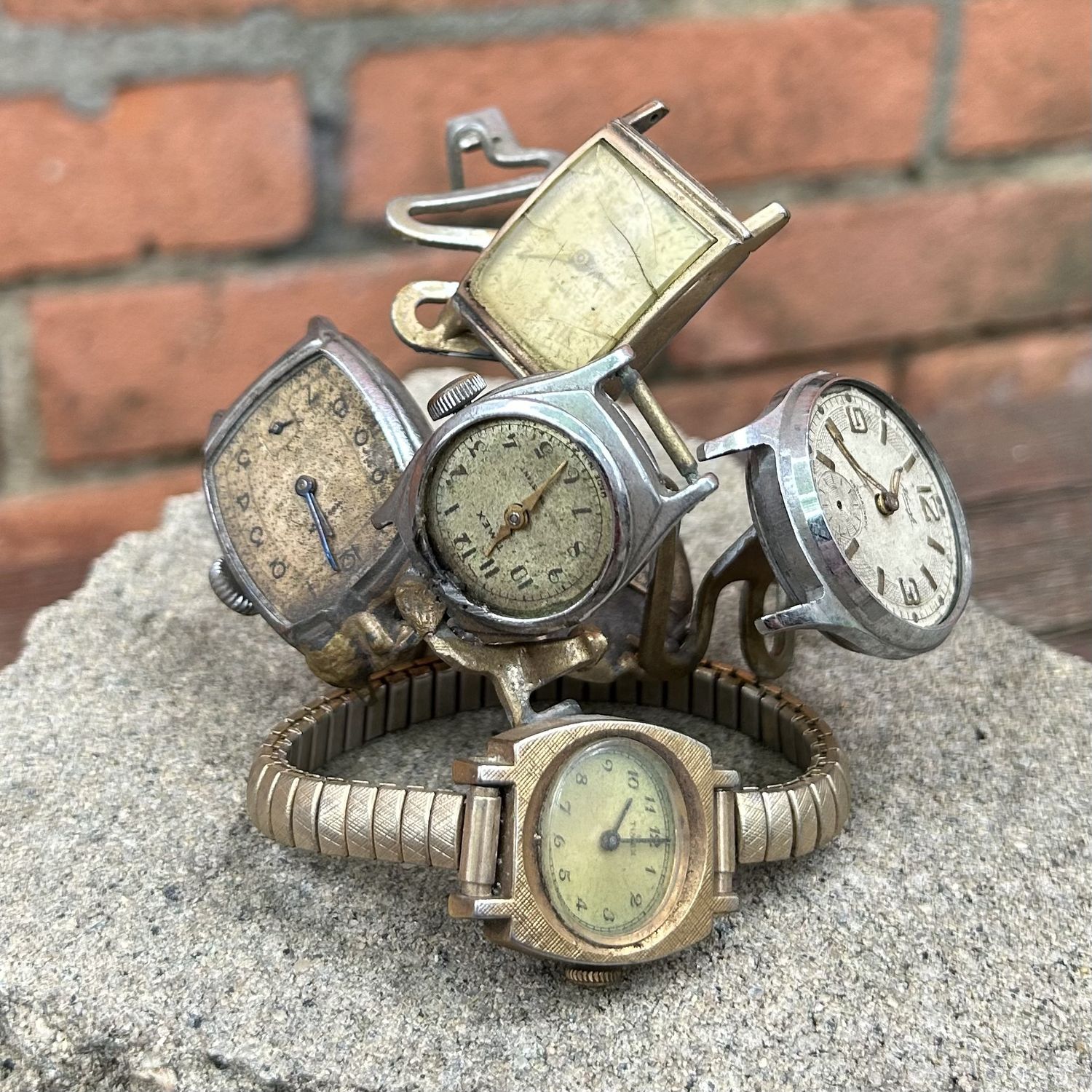 Iron Art Out of Time Iron Sculpture Small