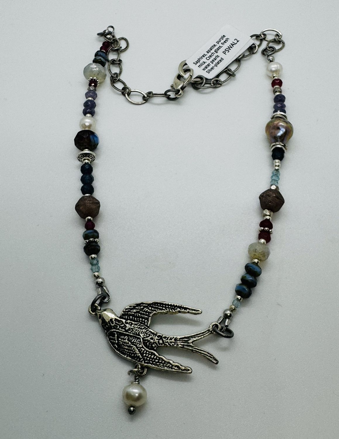 Garnish Necklace Purple Swallow