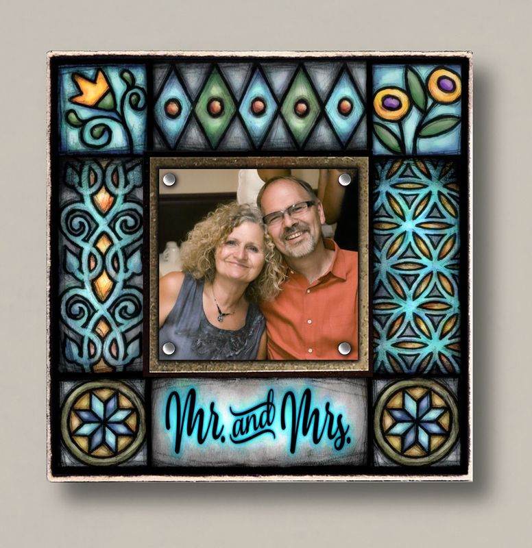 MACONE Mr and Mrs Photo Frame