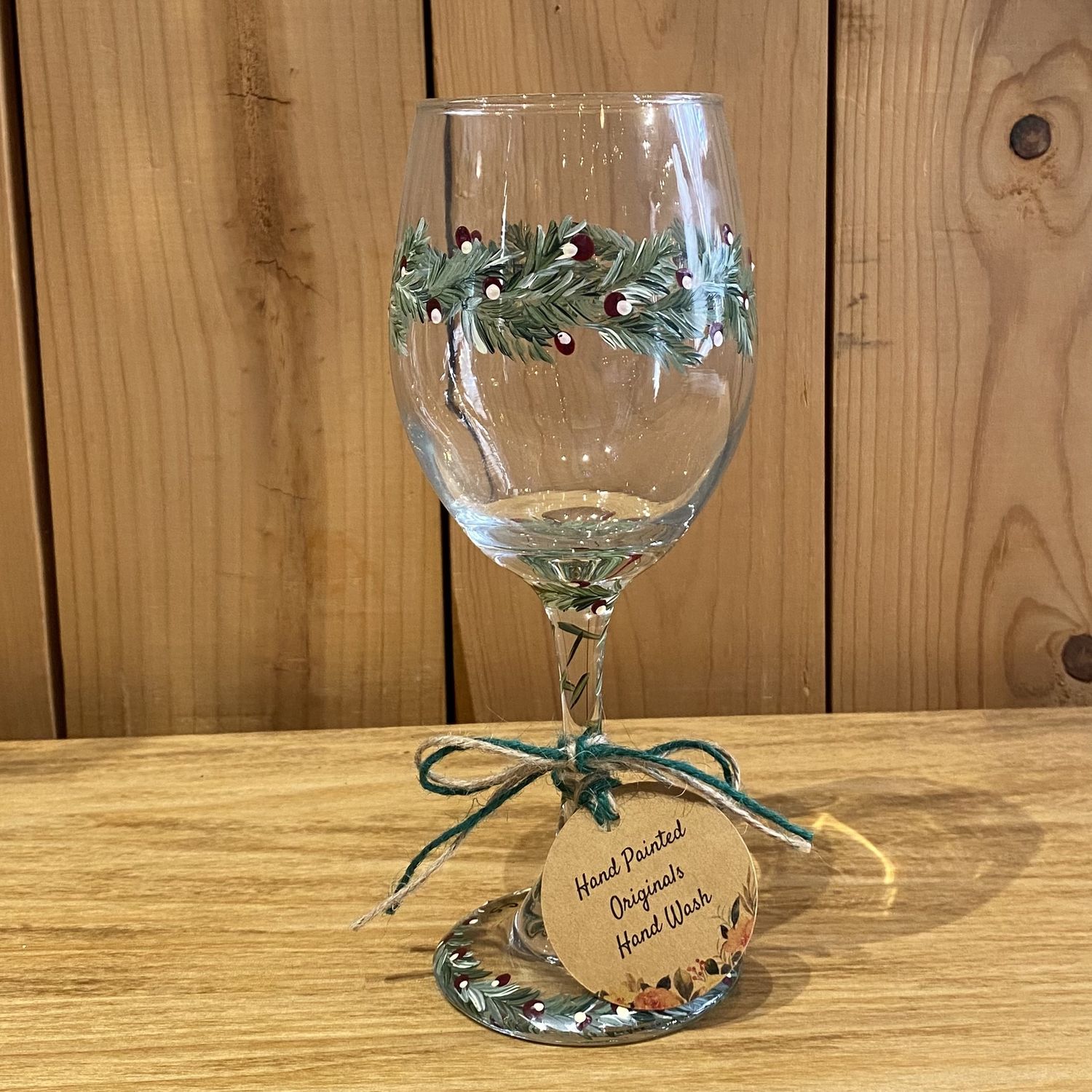 Snyder Hand Painted Wine Glass Christmas Garland