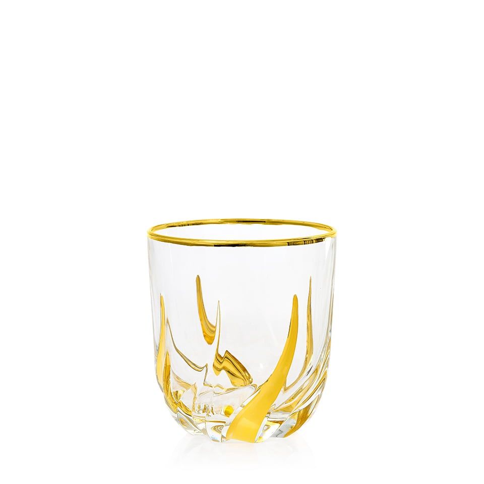 Sturzinger Trix Crystal Whiskey Glass (Gold)