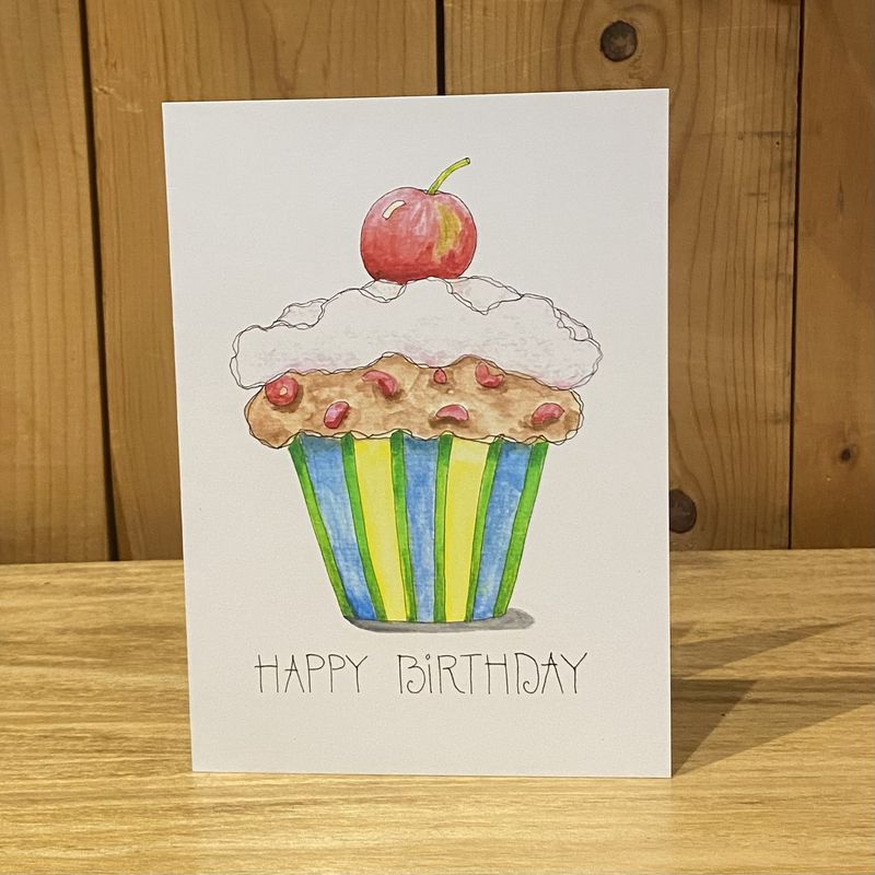 KatKando Card Birthday Cherry on Top