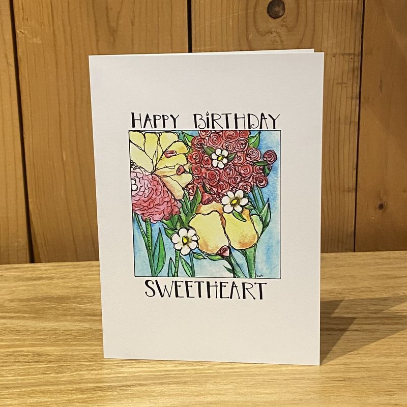KatKando Card, Happy Birthday Sweetheart