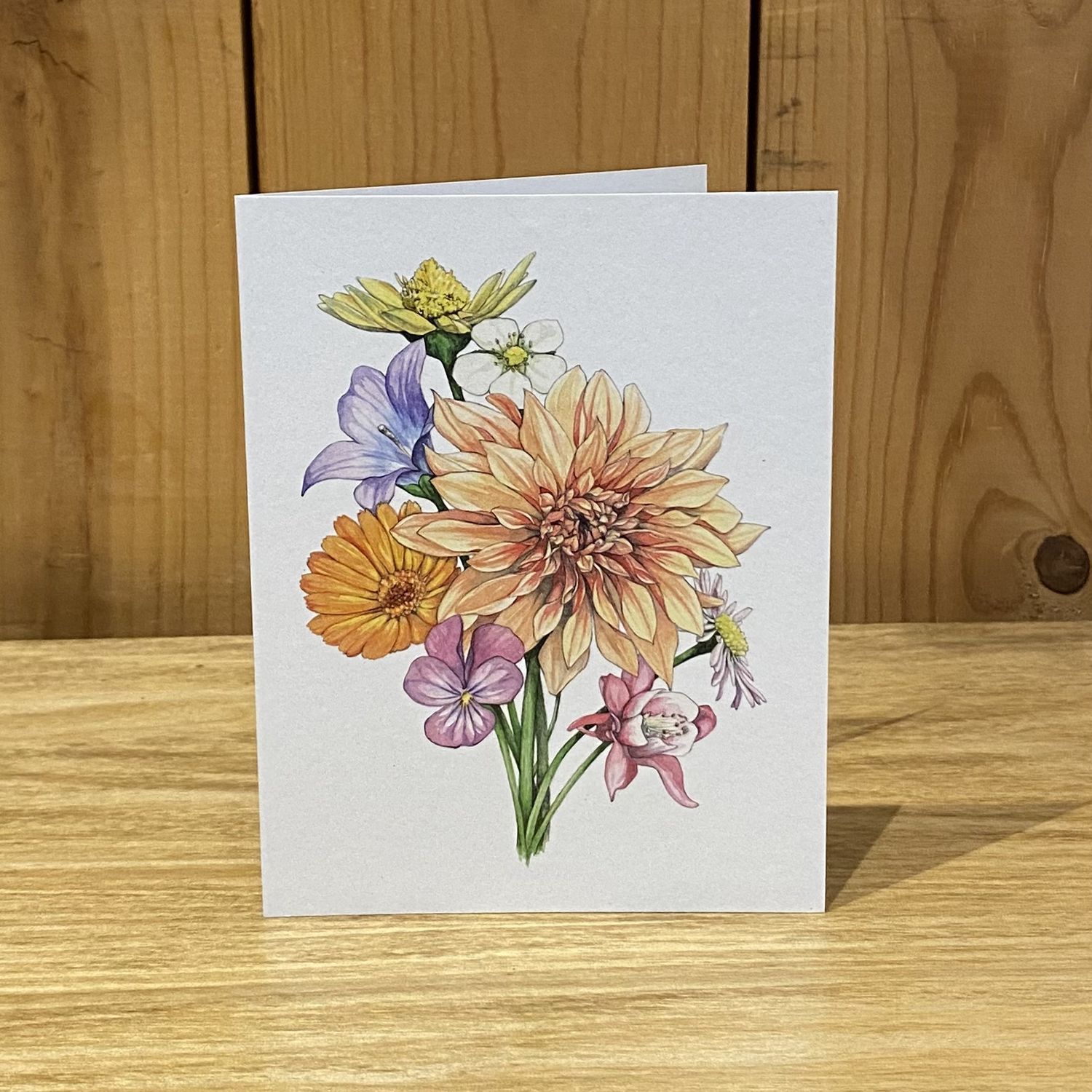 Vitticore Greeting Card Single Floral Bouquet