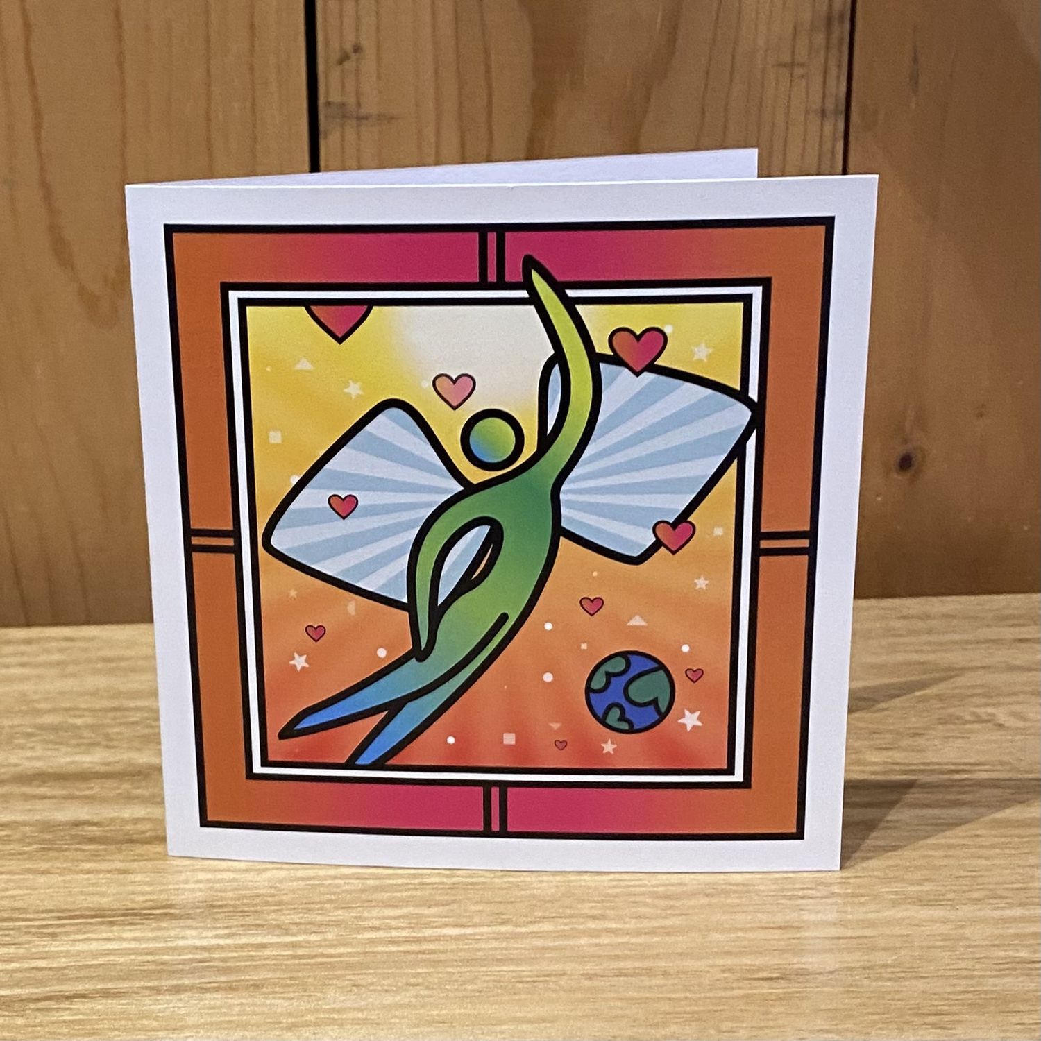 MeTimothy Card Angel Over the World