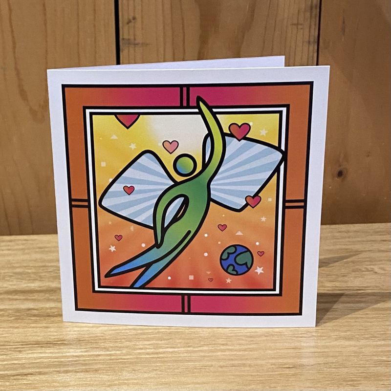 MeTimothy Card Angel Over the World