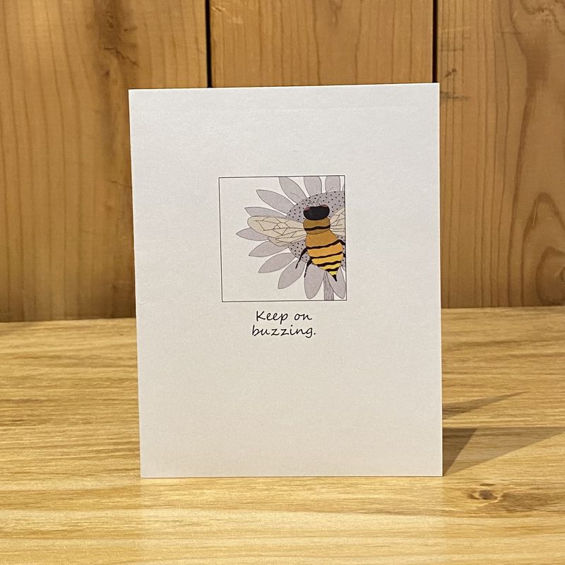 Stick With Mary Keep On Buzzing Card Text Card