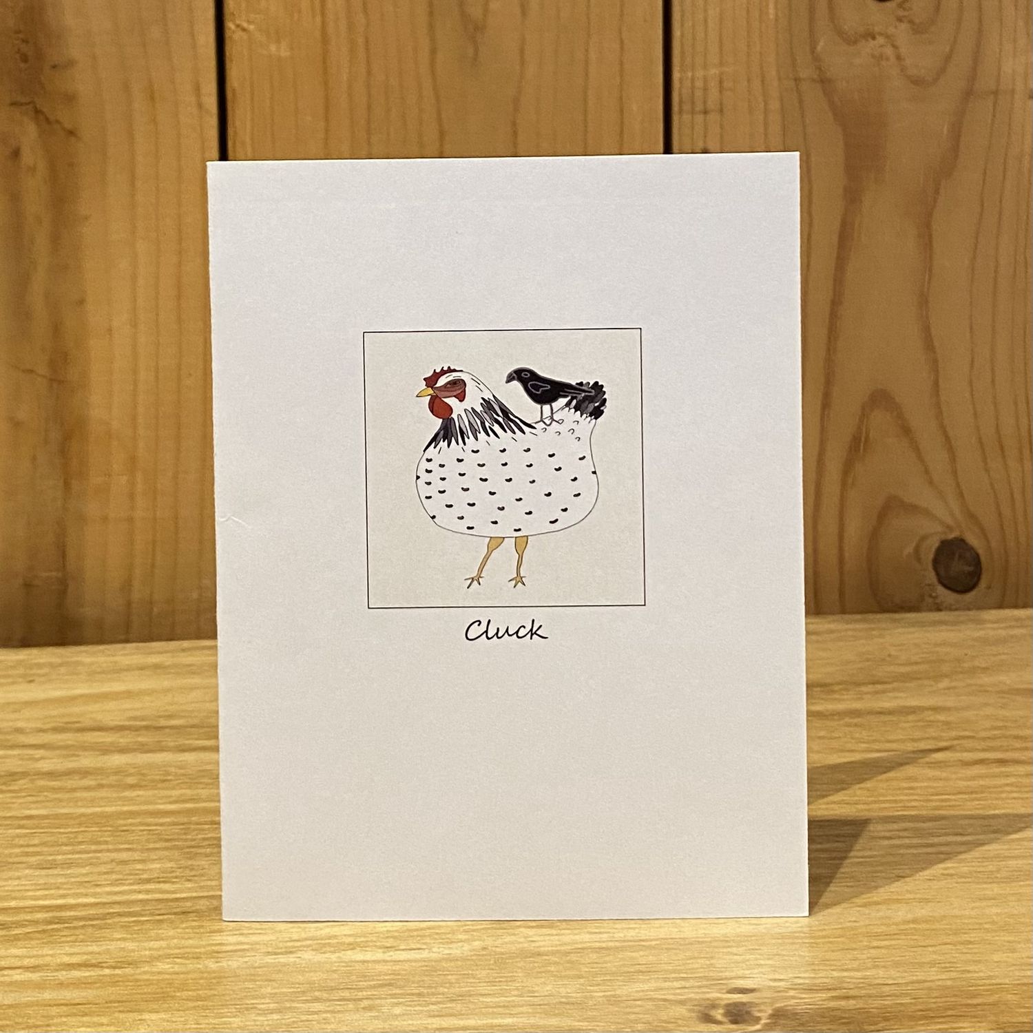 Stick With Mary Cluck Card Text Card