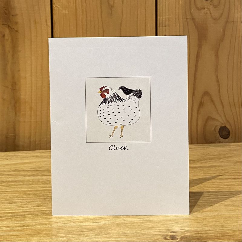 Stick With Mary Cluck Card Text Card