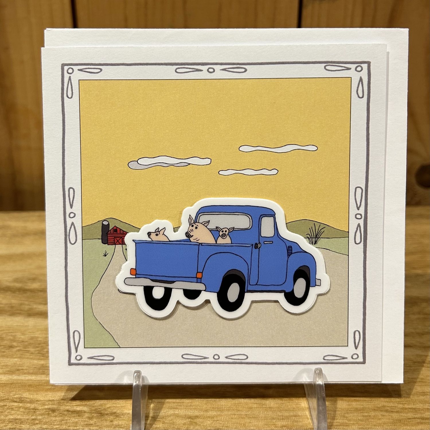 Stick With Mary To Market Sticker Card