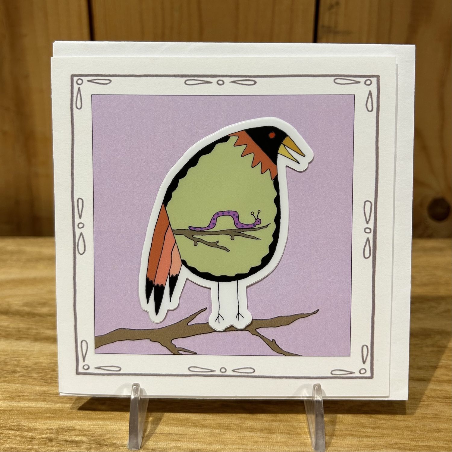 Stick With Mary Early Bird Sticker Card