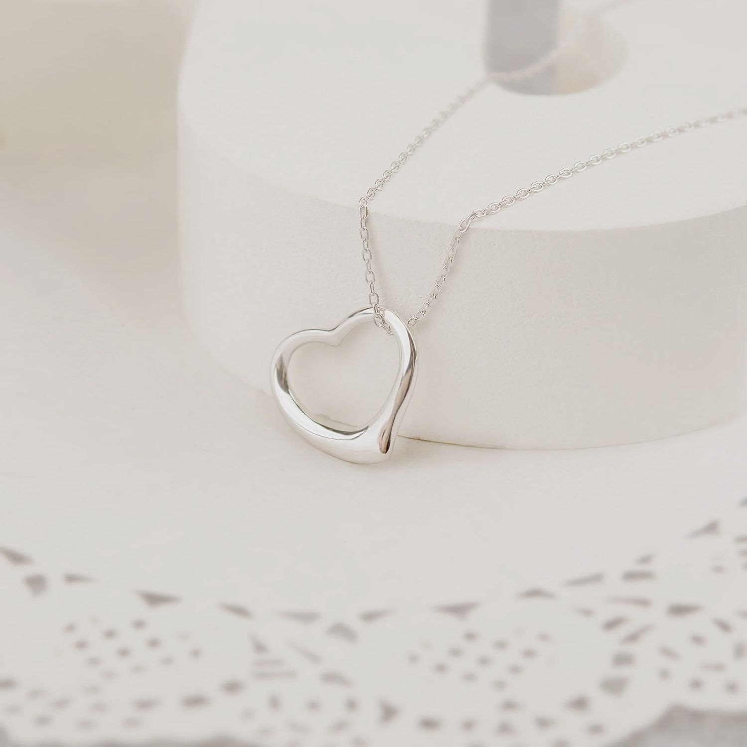 Anavia Necklace Sterling Silver Heart