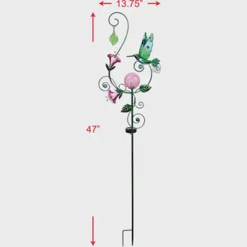 Sunset Hummingbird Solar Stake