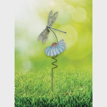 Sunset Painted Garden Dragonfly Plant Pick