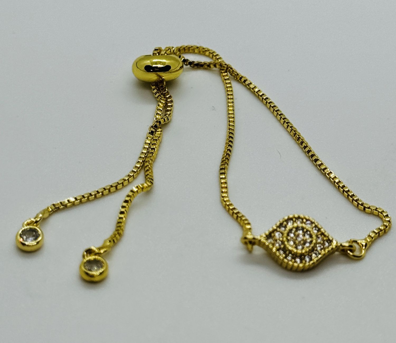 Kalli Bracelet Evil Eye Clear Rhinestones