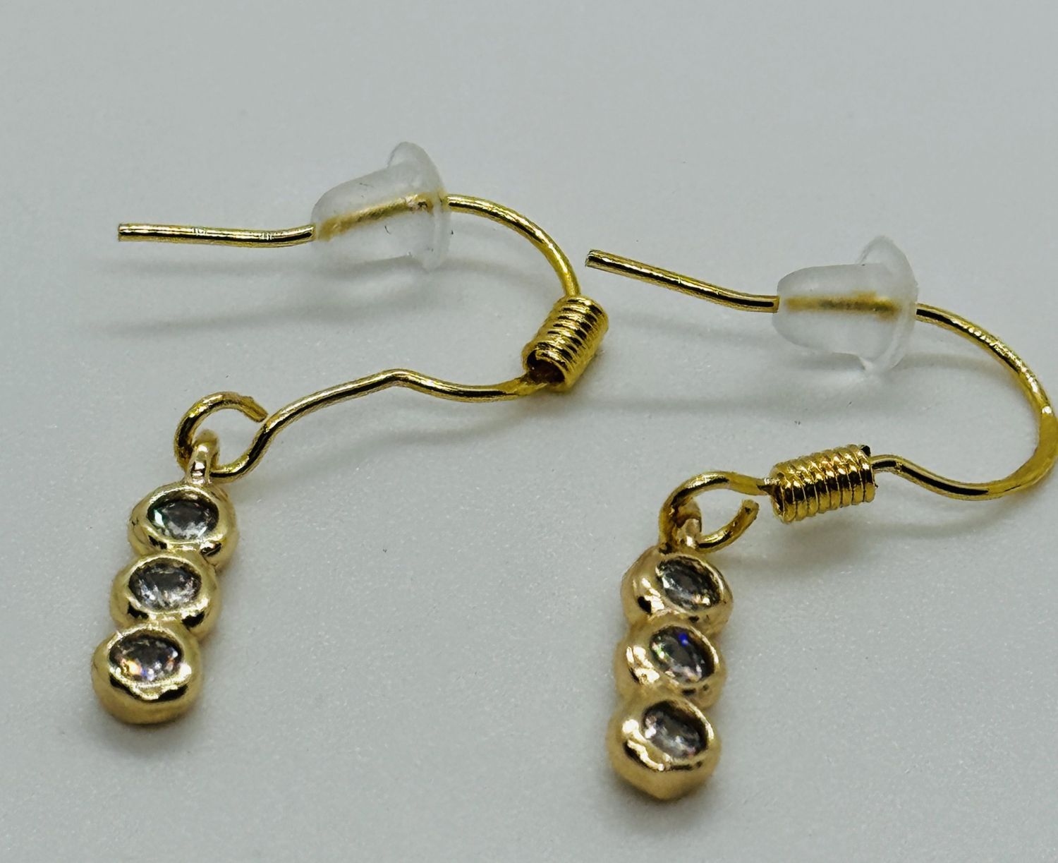 Kalli Earrings 3 CZ Stick