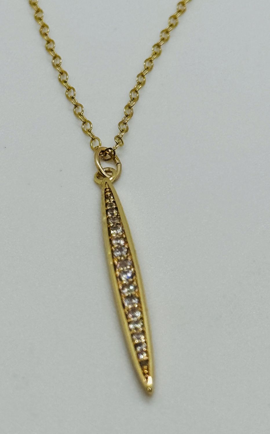 Kalli Necklace Long Stick CZ&#39;s