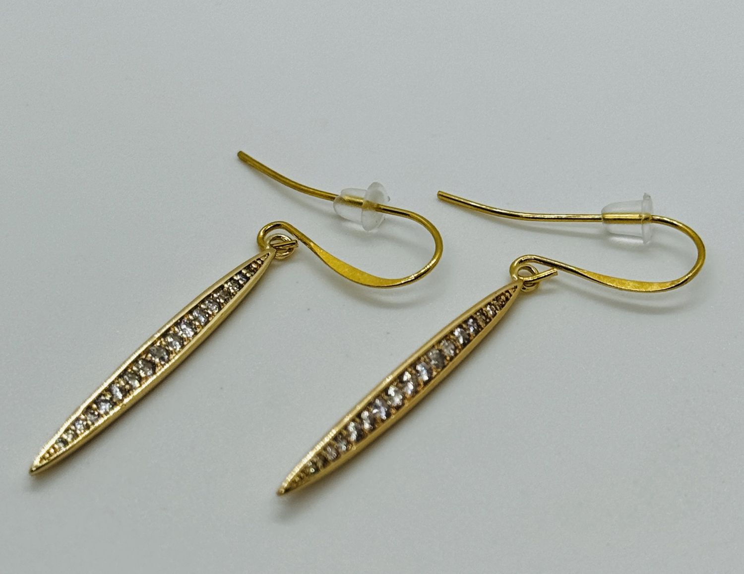 Kalli Earrings Long Stick CZ