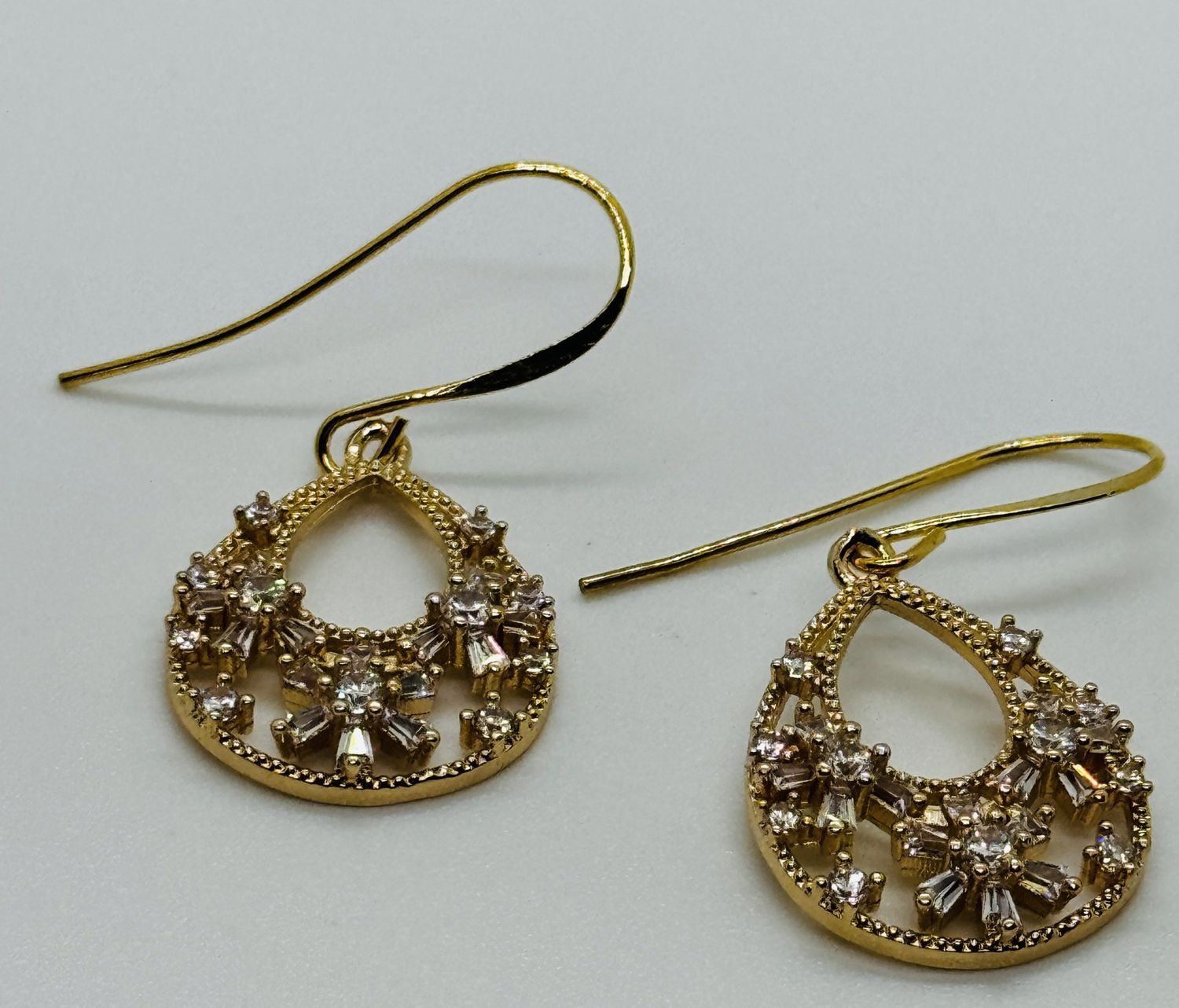 Kalli Earrings 3 Flower Large Teardrop