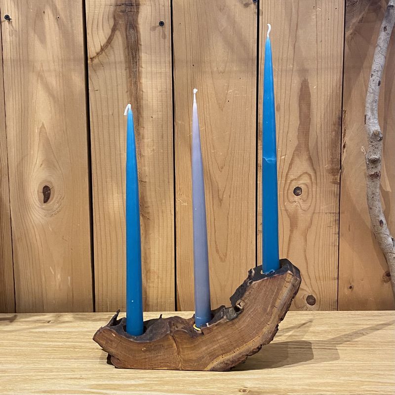 On The Edge Cherry 3 Candlestick Holder