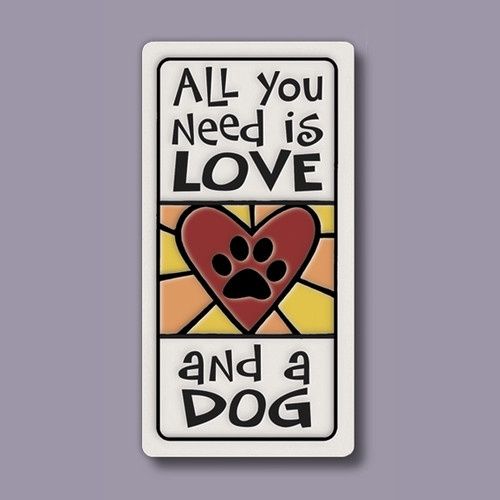 Macone Magnet Love &amp; a Dog