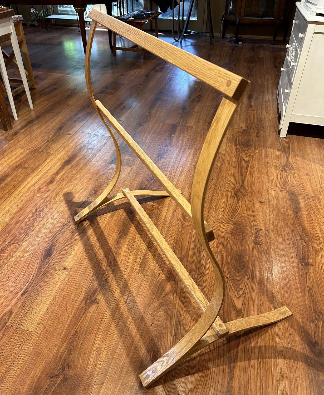 G.M. Oak Quilt Rack