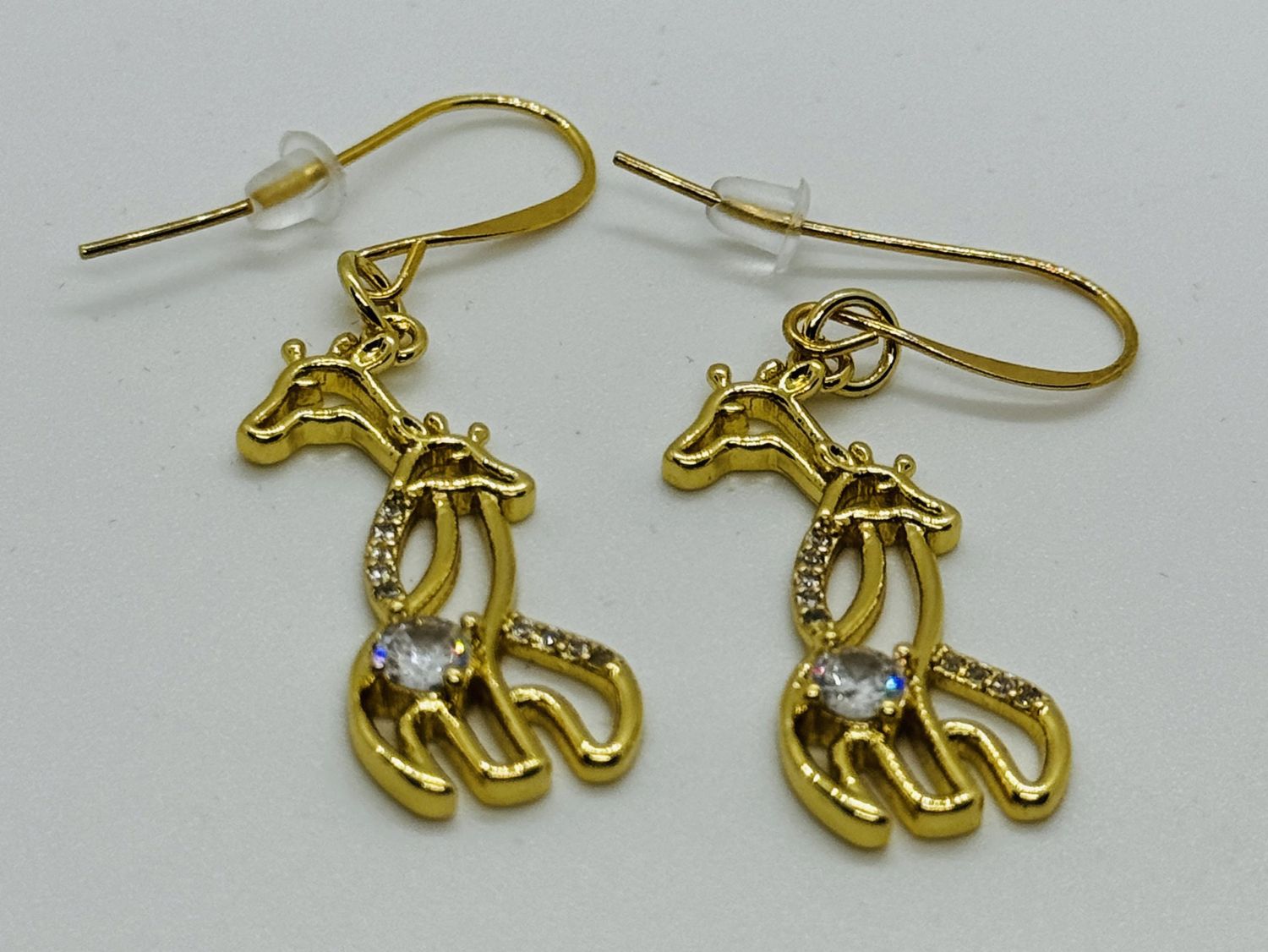Kalli Earring Gold Tone Giraffe