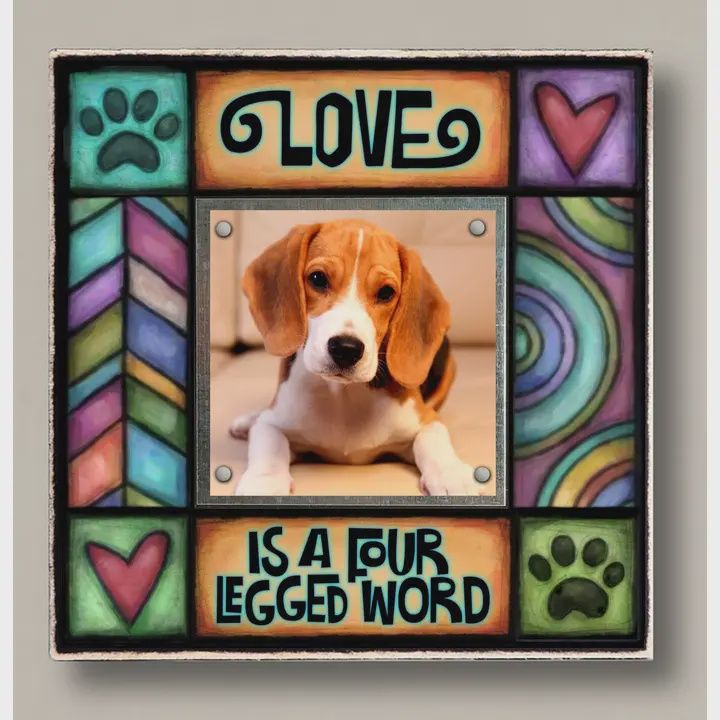 Macone Photo Frame Four Legged Word