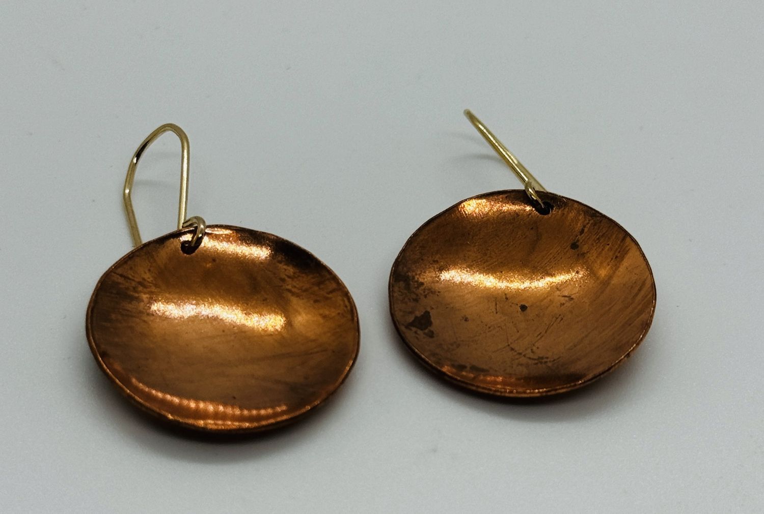 Sunshine Earrings Copper Circles