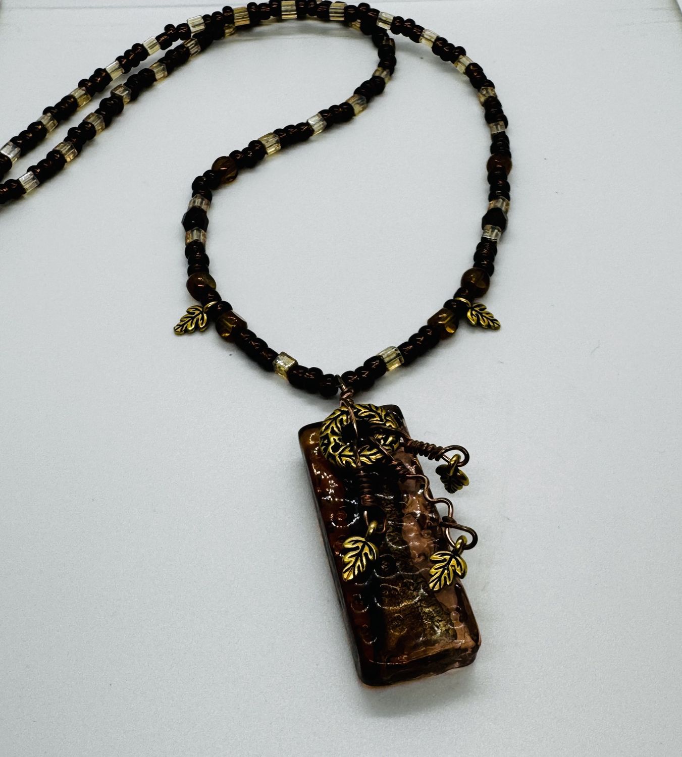 Coller Necklace Fall Glass