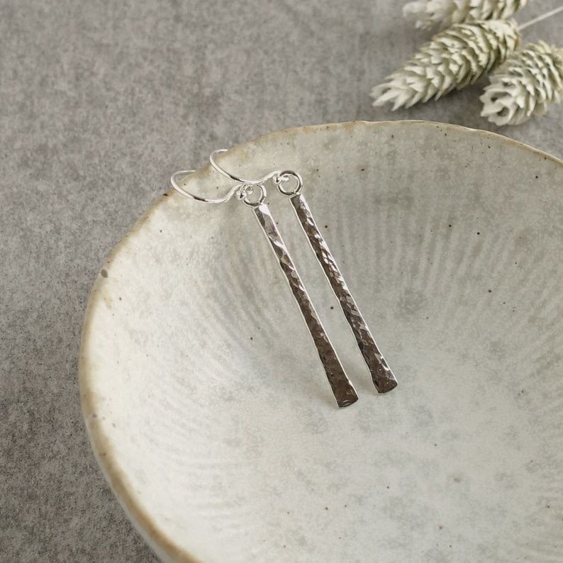 Littoral Earring Textured Reed