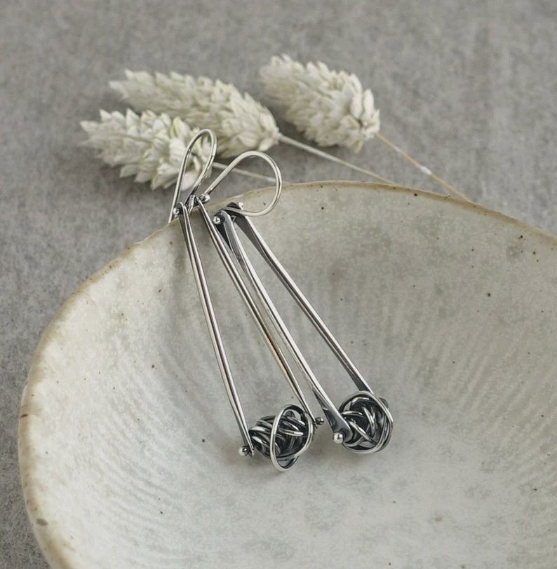 Littoral Earring Trapeze w/Pinned Chaos Bead