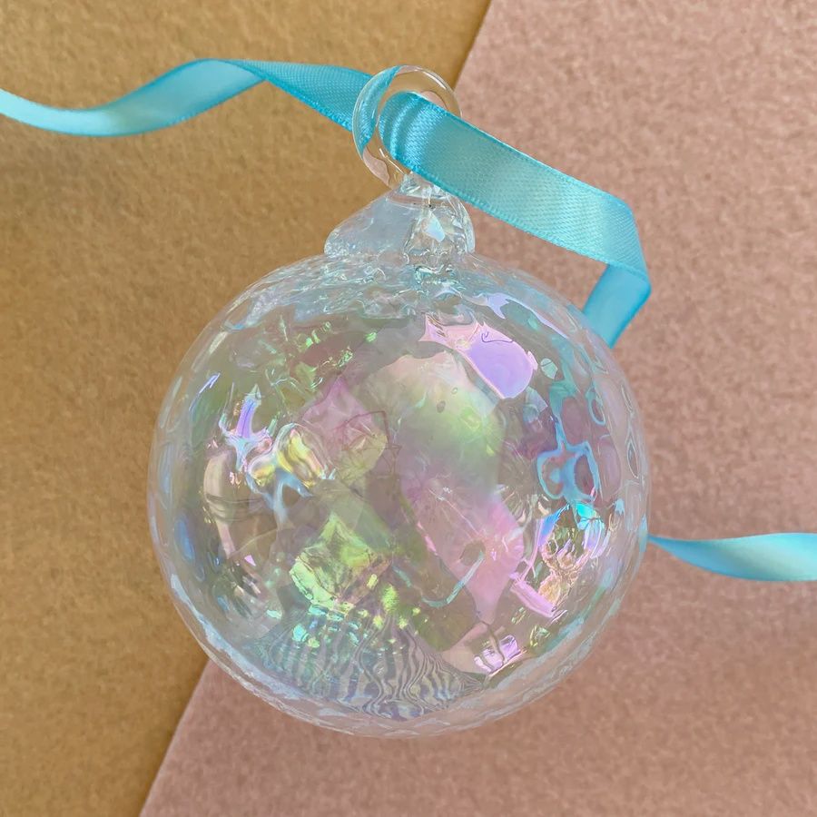 Glass Eye Ornament April Diamond