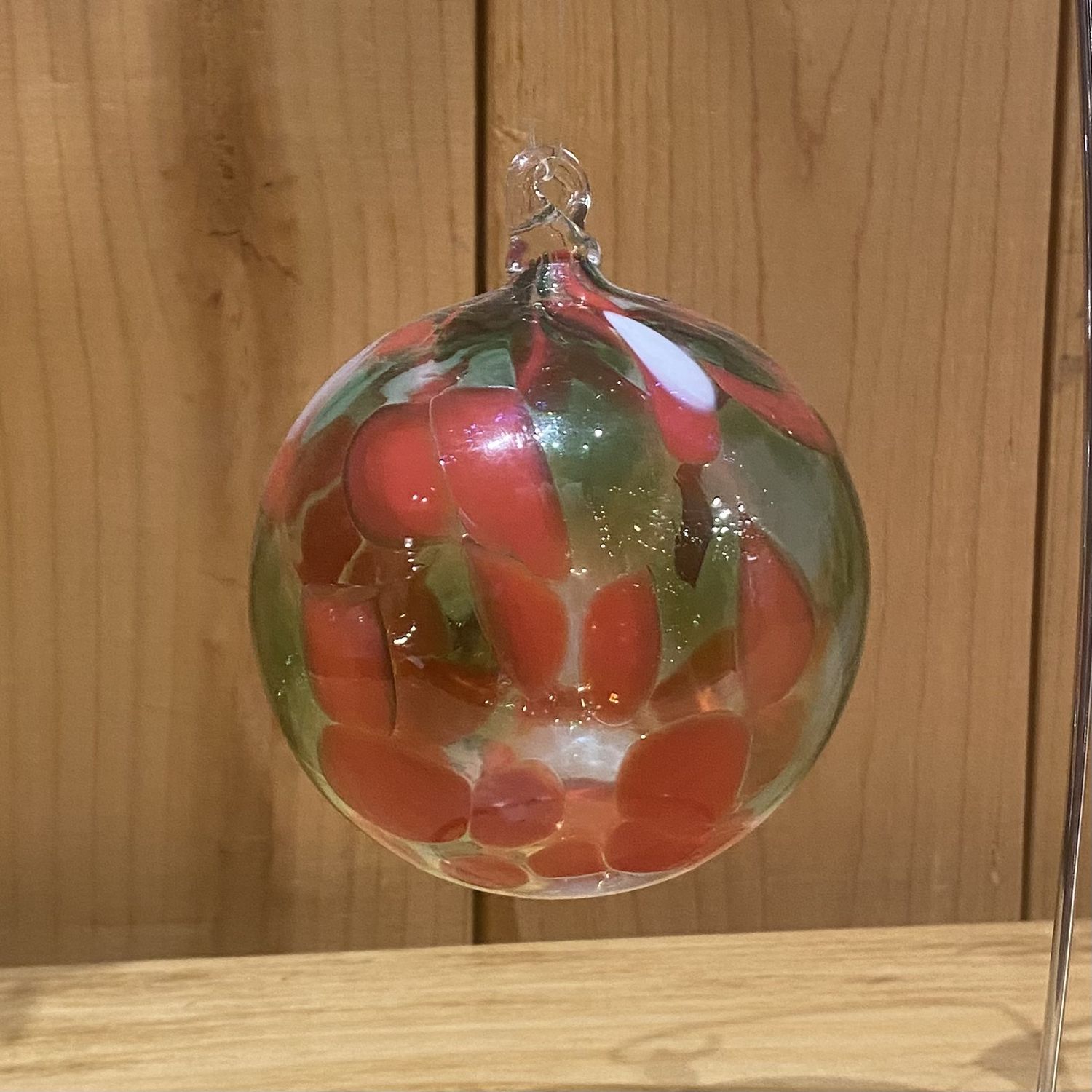 Lake Superior Blown Glass Ornament Spotted Christmas