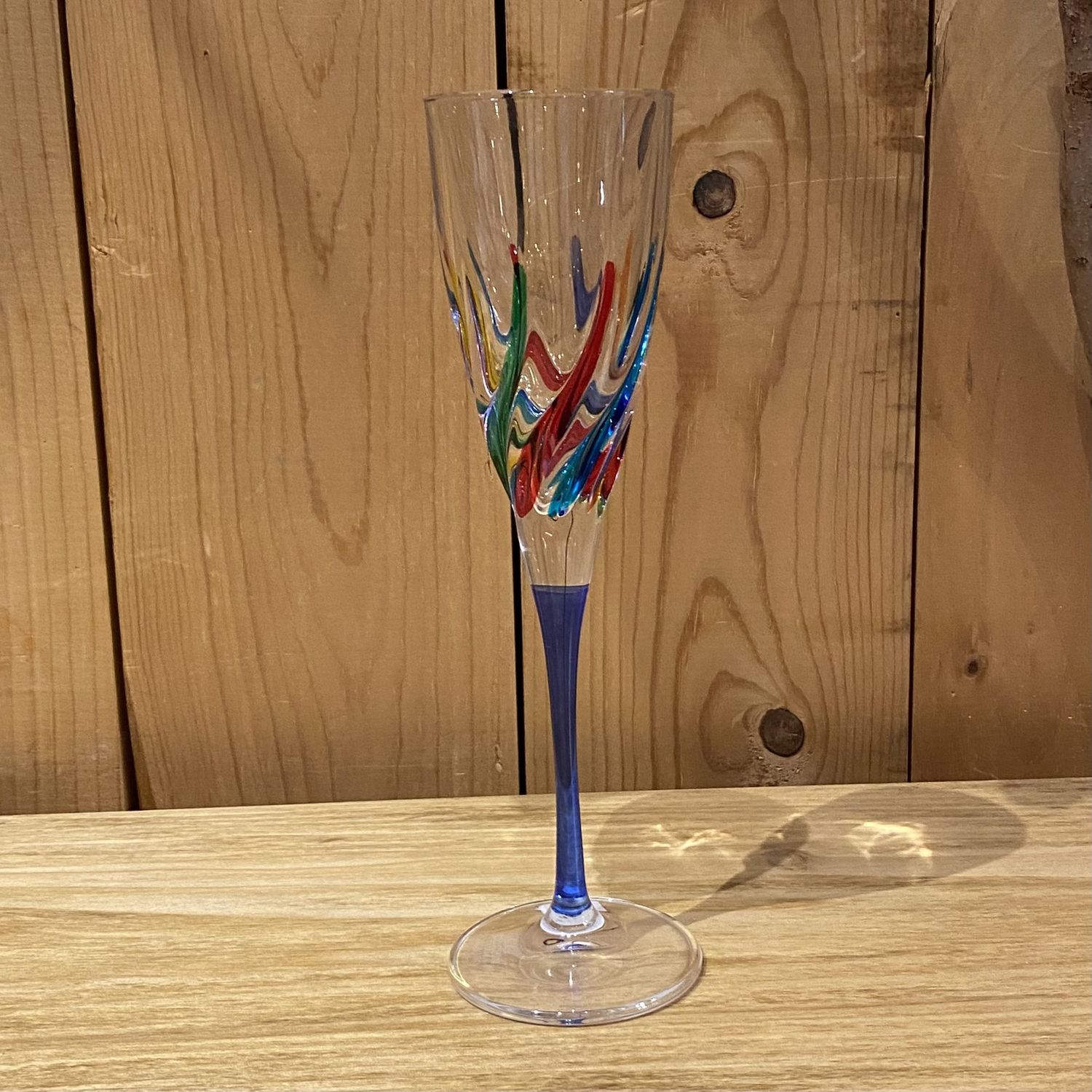Sturzinger Trix Champagne Flute (Multicolored), Color: Dark Blue