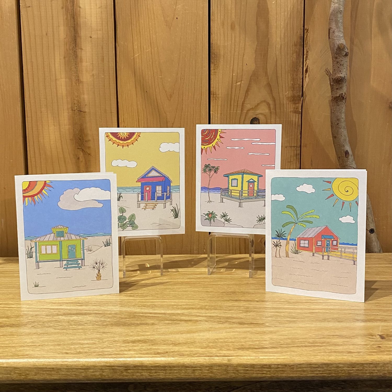 Stick With Mary Beach Cottage Card Set
