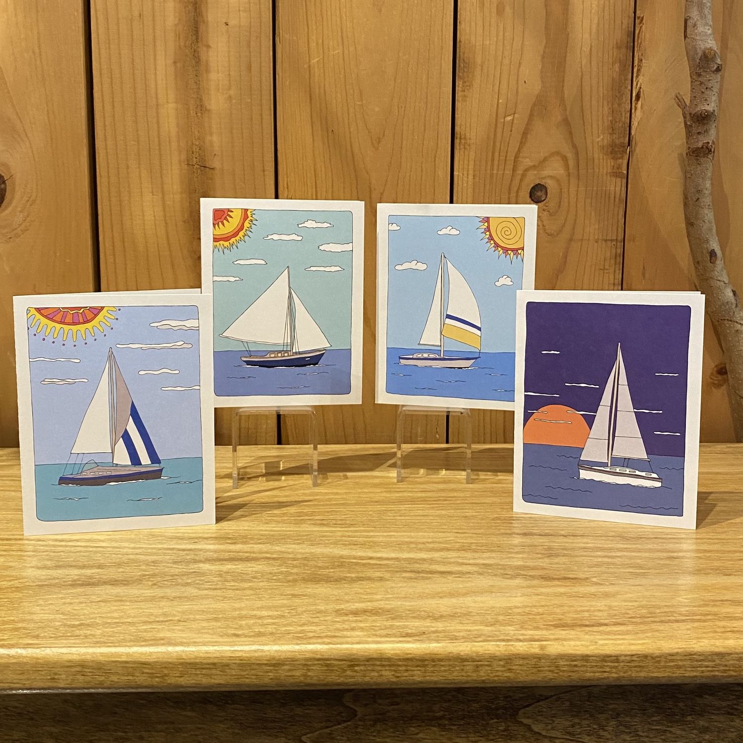 Stick With Mary Snappy Sailboat Card Set