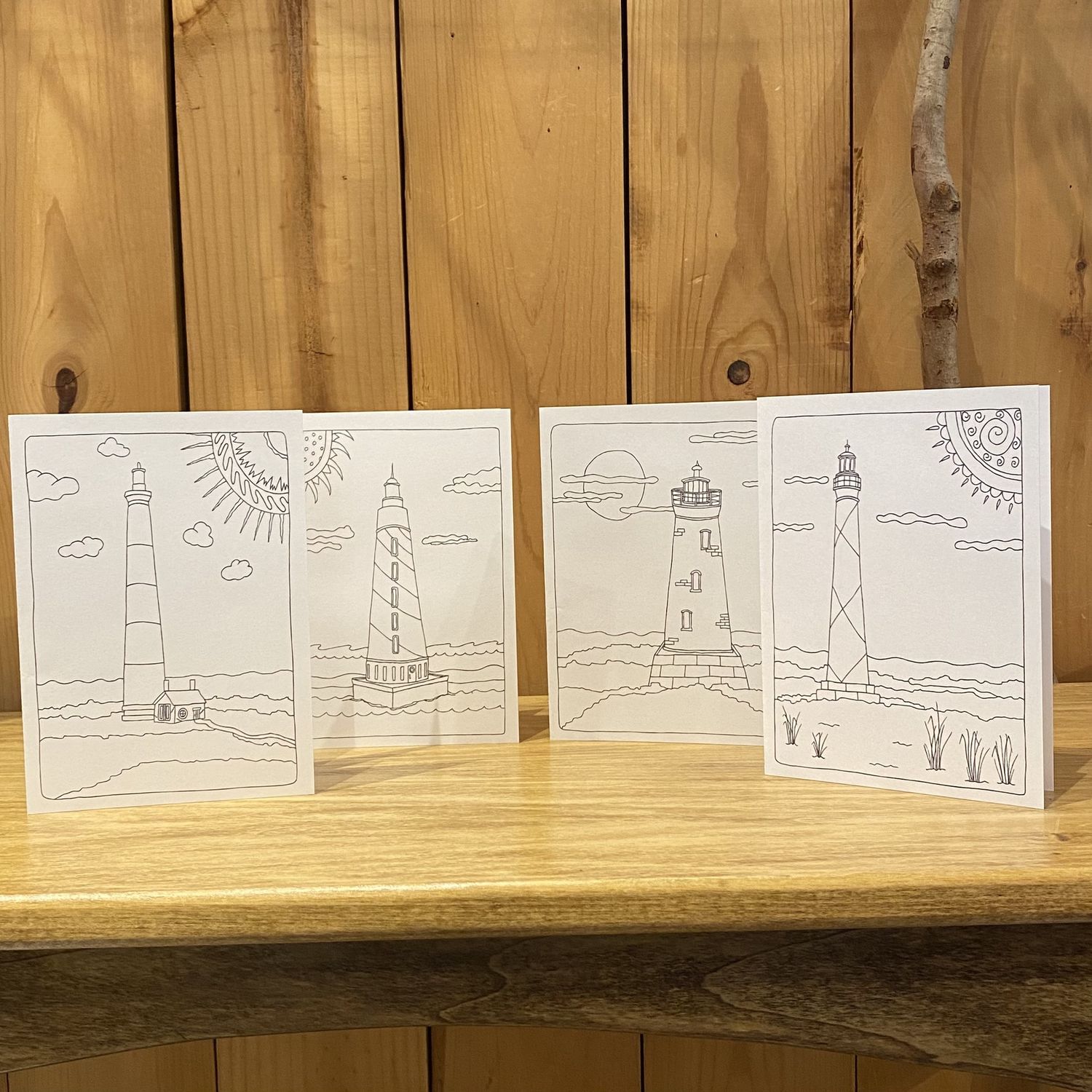 Stick With Mary Beckoning Beacons Coloring Card Set
