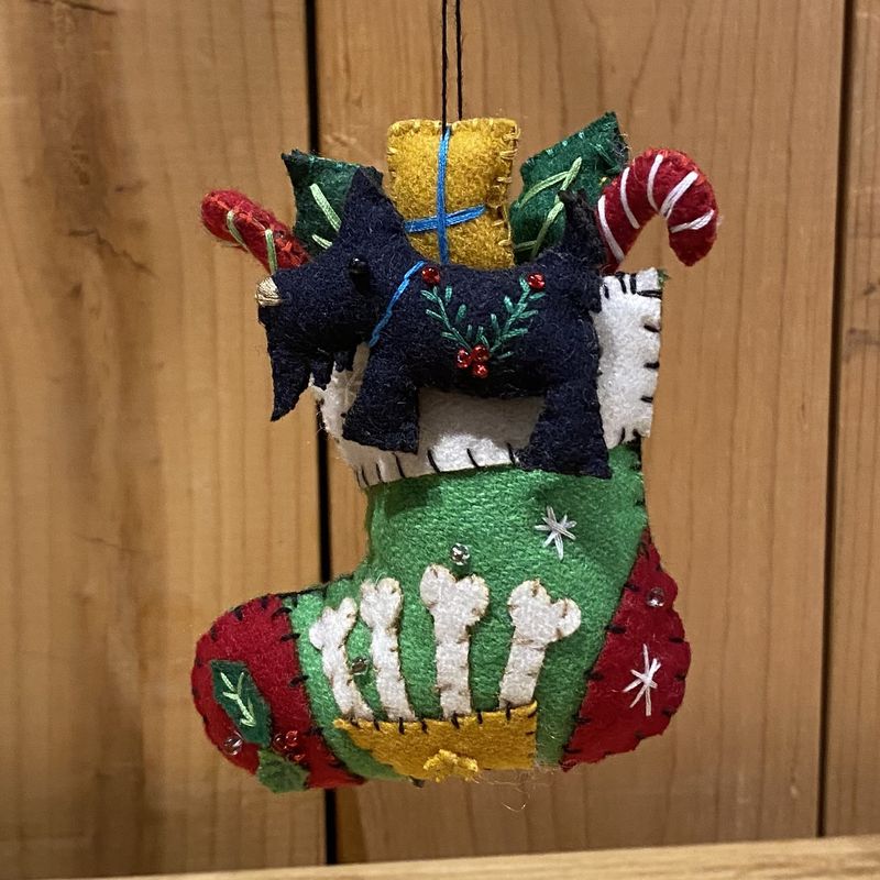 Promising Ornament Dog Stocking