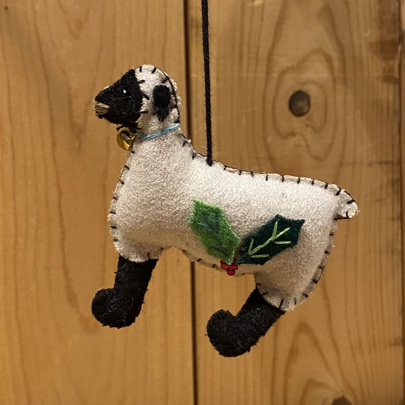Promising Ornament Lamb w/ Holley