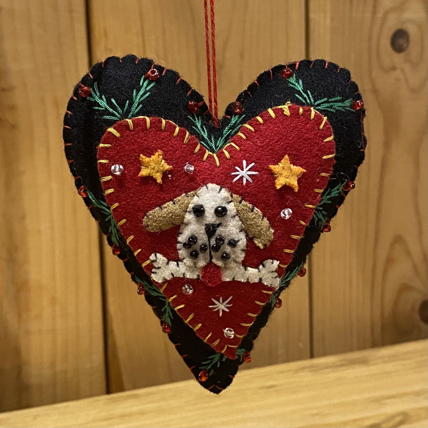 Promising Ornament Dog Heart