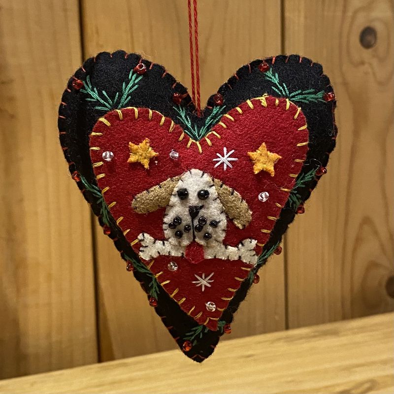 Promising Ornament Dog Heart