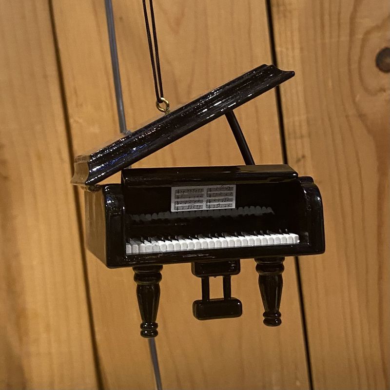 Broadway Black Grand Piano Ornament