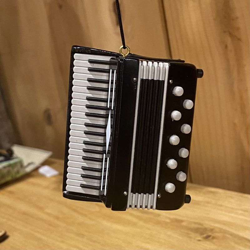 Broadway Black Accordion Ornament