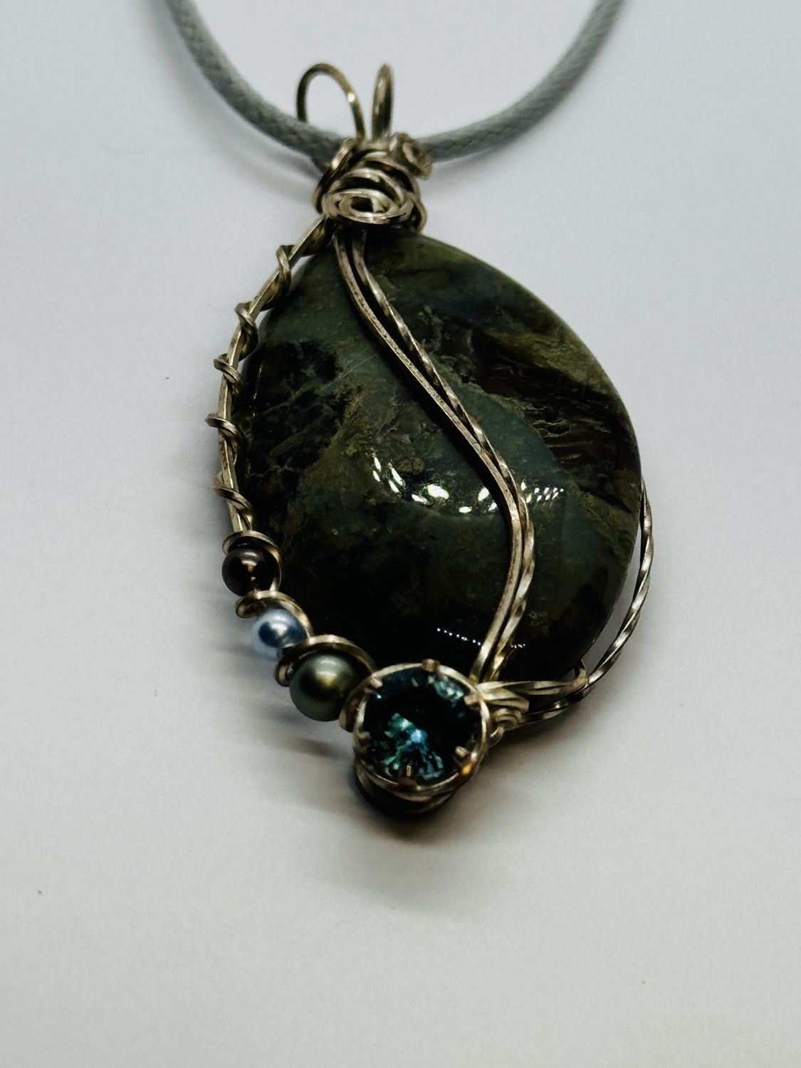 Coller Necklace Snakeskin Jasper