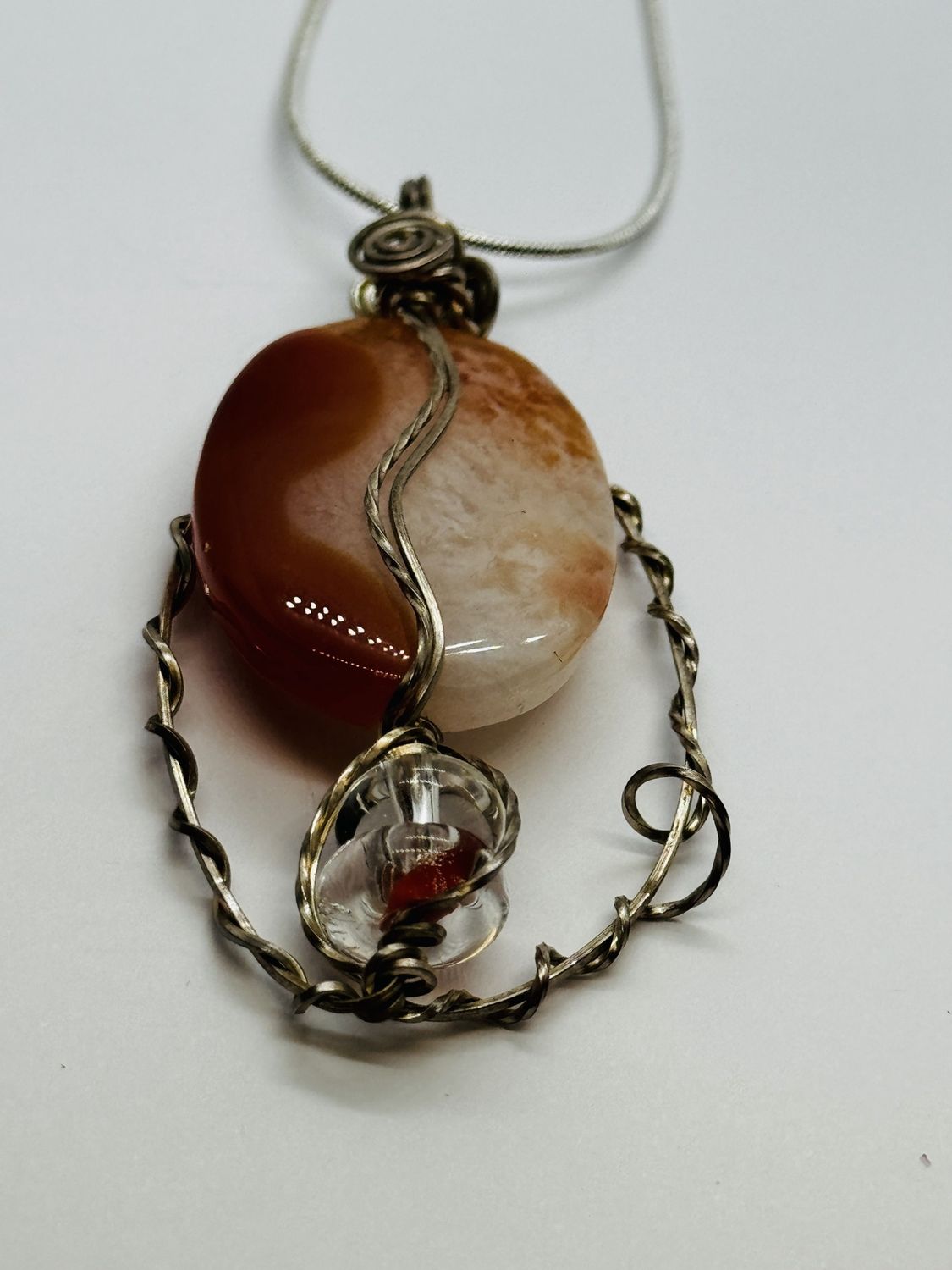 Coller Necklace Orange Agate