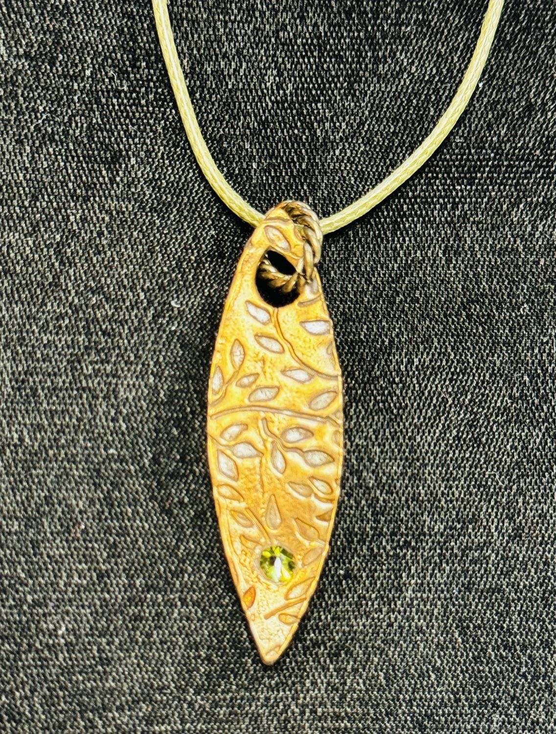 Coller Necklace Bronze Leaf