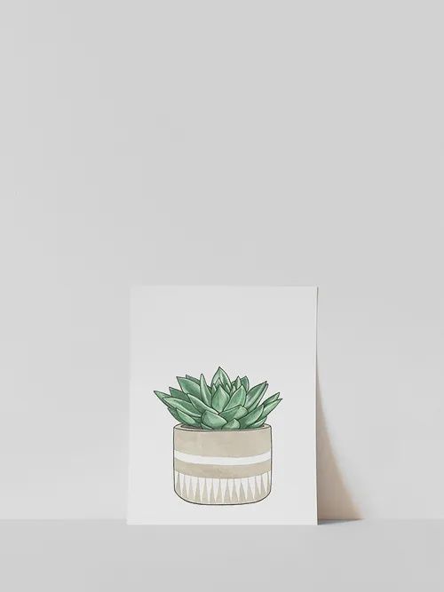Vitticore Print Succulent 5X7